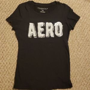 Aeropostale black with white sequins